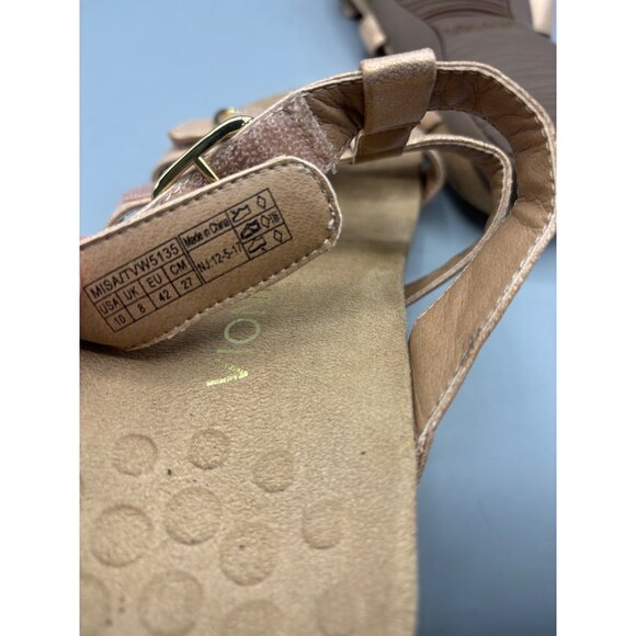 Vionic Womens Sandals 10 Rose Gold Sandals Comfort Straps Slip On‎ - Picture 4 of 6